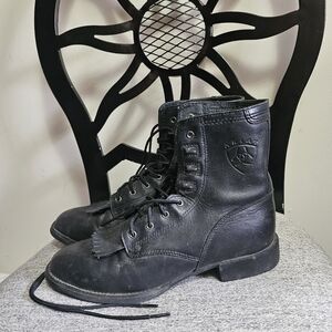 Ariat steel toe lace up boots
